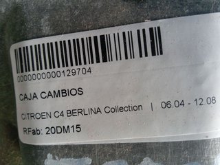 CAJA CAMBIOS CITROEN C4 BERLINA Collection