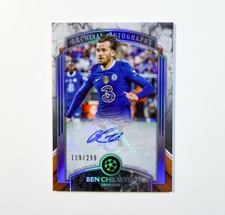 Ben Chilwell Auto /299 Topps UCL Museum 2022-23