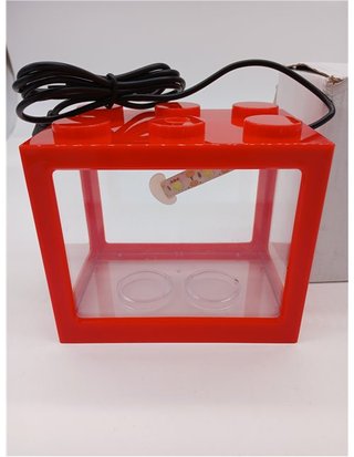 Mini Acquario Acrilico - Kit di Avvio per Acquari Mini Acquario Cubo Impilabile Tavolo Mini Acquario Tan