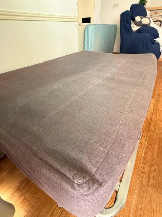 Sofá Cama Click Clack 3 Plazas Gris , buen estado