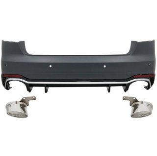 Paragolpes trasero para Audi A4 B9 look RS4