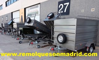 NUEVO: Remolque 2 ejes 265x130x80 cm