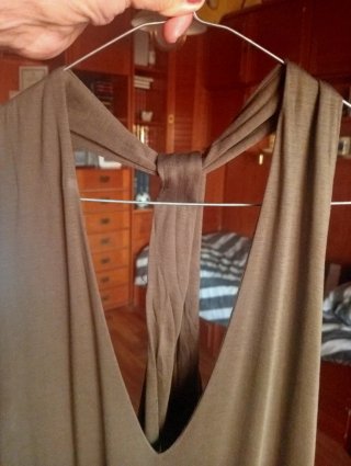 Vestido largo Massimo Dutti verde