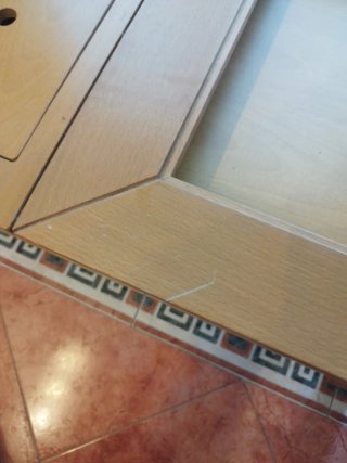 Mesa de centro madera y cristal