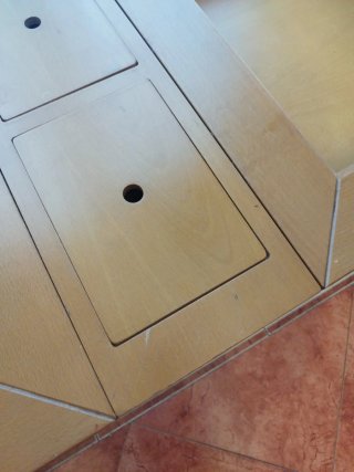 Mesa de centro madera y cristal
