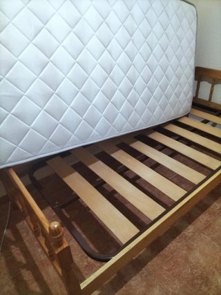Colchón Pikolin y Somier Madera
