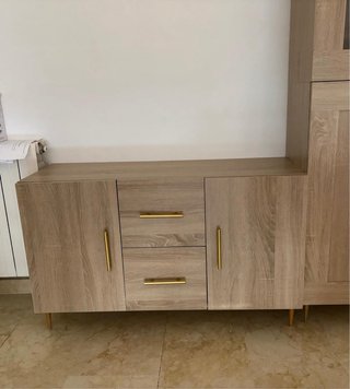 Muebles de salón madera clara