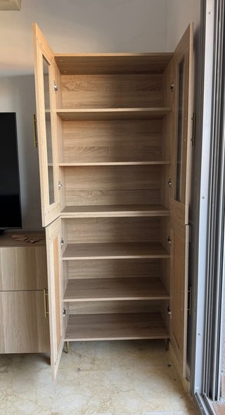 Muebles de salón madera clara