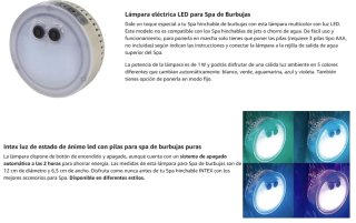 Spa burbujas Intex modelo 6 personas 2025 con Luz