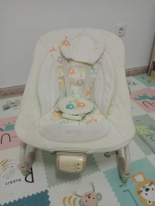 Hamaca para bebé con estampado de elefantes