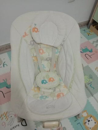 Hamaca para bebé con estampado de elefantes