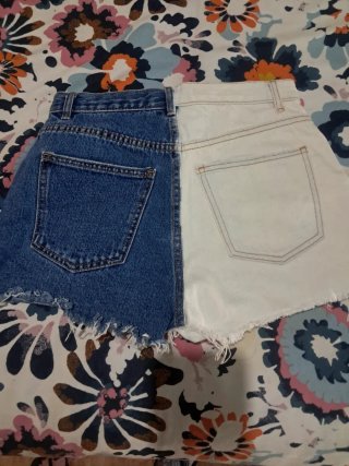 Shorts vaqueros Pull&Bear bicolor