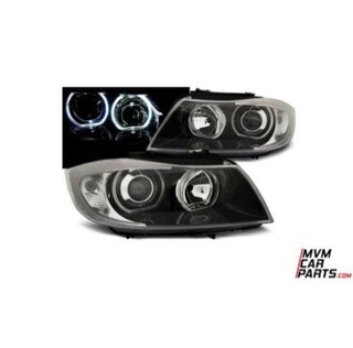 Faros Angel eyes para BMW E90 look Xenon