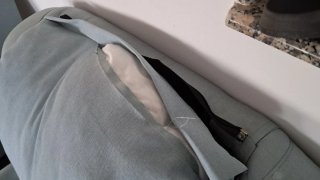 Sillón relax gris tela