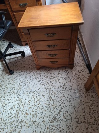 Cabecero de madera escritorio mesa de noche silla