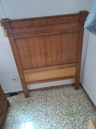 Cabecero de madera escritorio mesa de noche silla