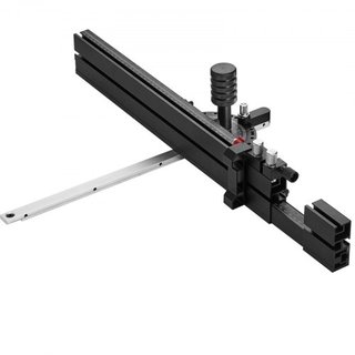 Medidor de Inglete de Precisión, Ranura Estándar 19 x 9.5 mm, Medidor de Inglete de Aleación de Aluminio para Sierra de Mesa con Graduación de 48-89 cm, 15 Paradas de Ángulo Ajustables con Émbolo ...