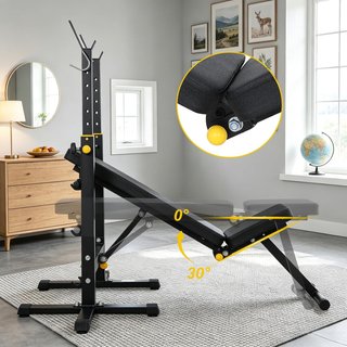 Banco musculación ajustable plegable