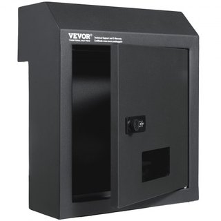 A través de la puerta Caja de entrega de llaves Buzón con cerradura de combinación Gris oscuro
