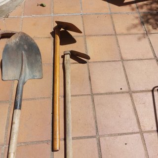 Lote herramientas obra y jardín