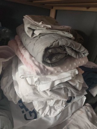 Cuna blanca con colchón
