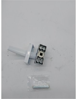 Amig - Manilla de Aluminio - Modelo Delta - Medida: 121 x 72 mm - Cuadradillo de 8 mm - Óptimo para Puertas de Interior o Exterior -