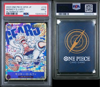 One Piece OP05-119 V2 Monkey D. Luffy Gear 5 PSA9