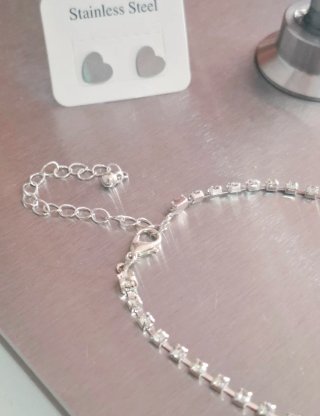 Pendientes y tobillera de plata