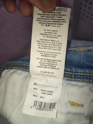 Pantalón corto Pepe Jeans Talla 29 Slim Fit