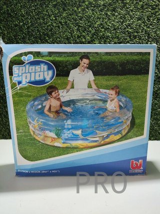 Piscina hinchable infantil transparente
