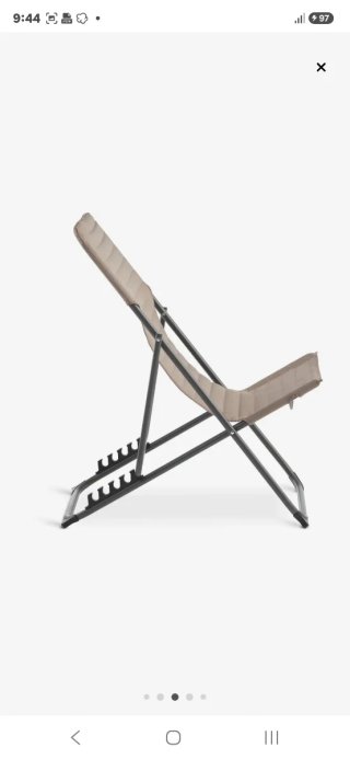 OFERTON DE AGOSTO Silla de playa reclinable beige