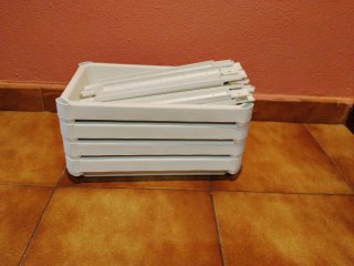 Scaffale Vesken Ikea Bianco in Plastica