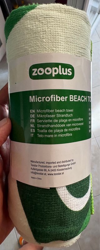 Telo da spiaggia in microfibra Zooplus