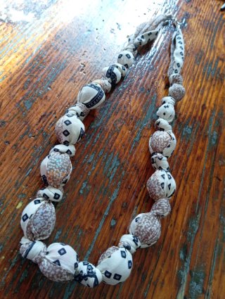 Collana Boho Beige Multicolor
