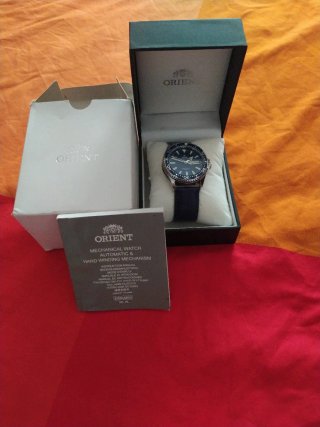 Reloj Orient Mecánico Automático Azul