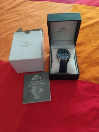 Reloj Orient Mecánico Automático Azul