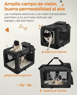 Transportín para gatos y perros plegable
