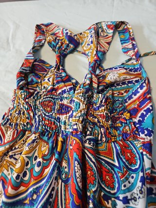 Vestido de tirantes estampado