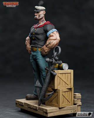 Figura Popeye Resina