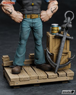 Figura Popeye Resina