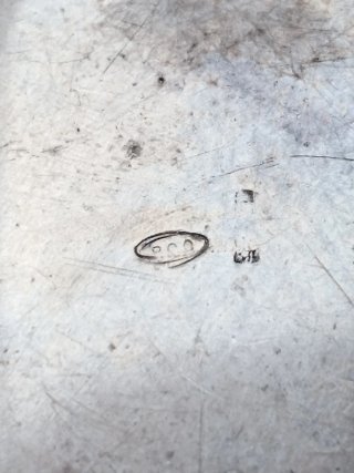 Bottiglietta profumo vintage argento 800
