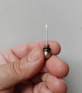 Bottiglietta profumo vintage argento 800