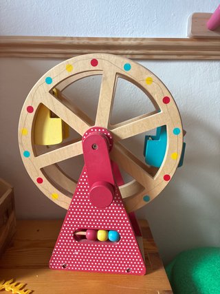 Noria de madera para niños
