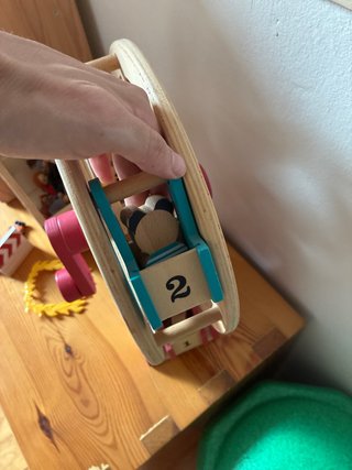 Noria de madera para niños
