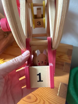 Noria de madera para niños
