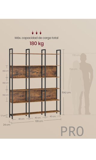 Librería, Estantería de 6 Niveles