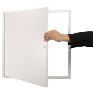 Panel de Acceso para Yeso y Techo, Paneles de Acceso de Plomería de 24 x 24 Pulgadas, Puerta de Acceso Reforzada, Cubierta de Agujero de Pared de Acero de Alta Resistencia, Panel Hingido Removible...