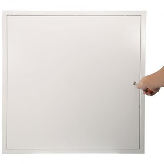 Panel de Acceso para Yeso y Techo, Paneles de Acceso de Plomería de 24 x 24 Pulgadas, Puerta de Acceso Reforzada, Cubierta de Agujero de Pared de Acero de Alta Resistencia, Panel Hingido Removible...