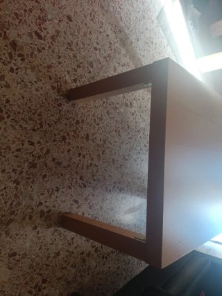 Mesa auxiliar LACK IKEA roble.  90x55