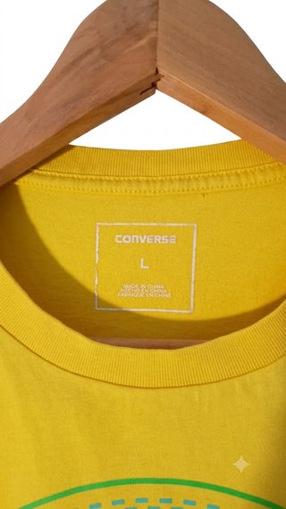 Camiseta Converse Star Amarilla Talla L.